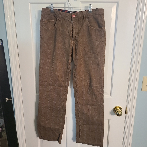 Men's Gant Pants. Brown plaid touser pants. Tyler fit. 32/34. - Picture 1 of 7